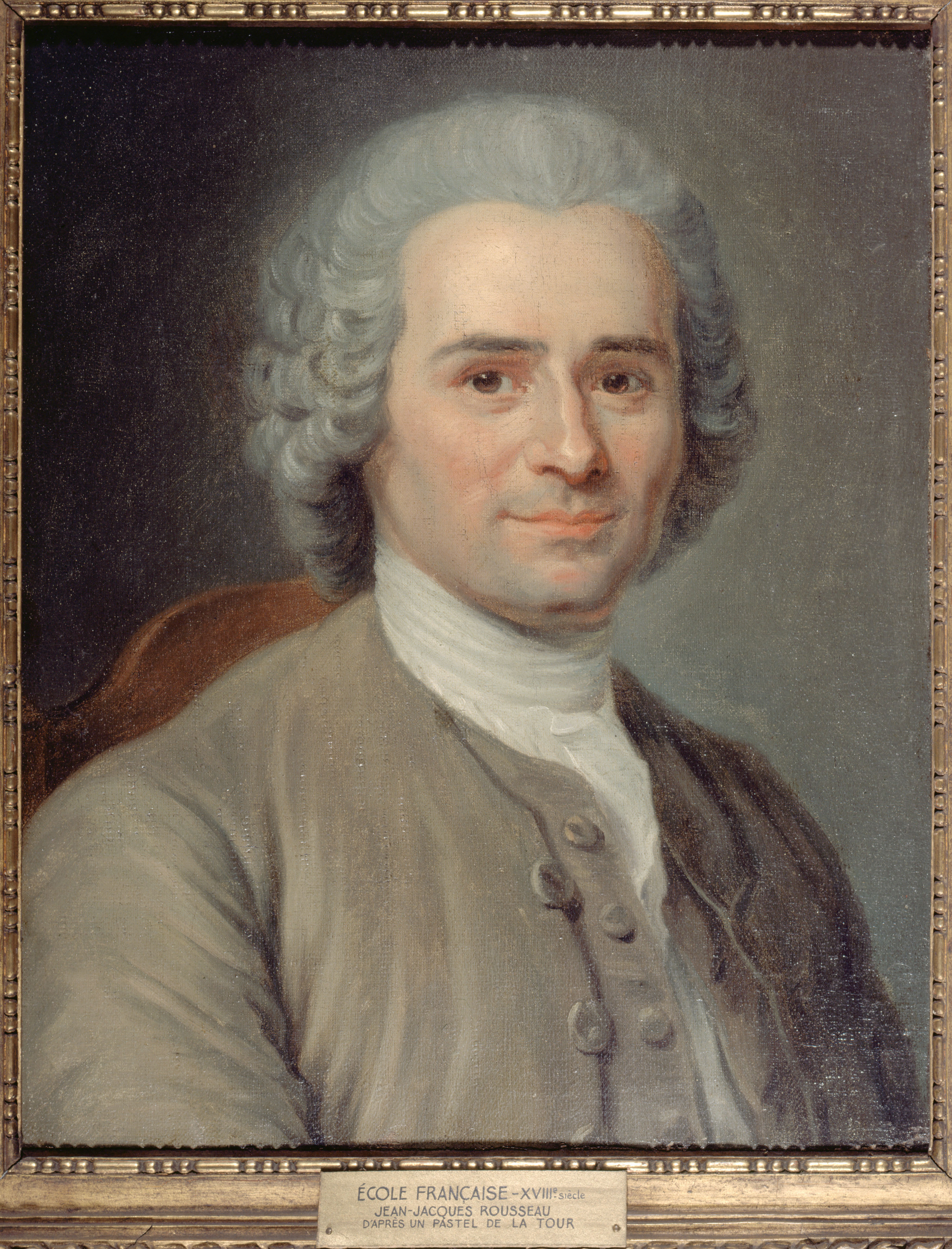 Portrait of Jean-Jacques Rousseau by Maurice Quentin de La Tour